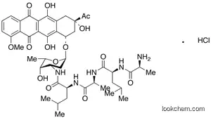 Molecular Structure of 76582-70-2 (Ala-Leu-Ala-Leu Daunorubicin Hydrochloride)